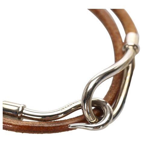 hermes leather bracelet hook